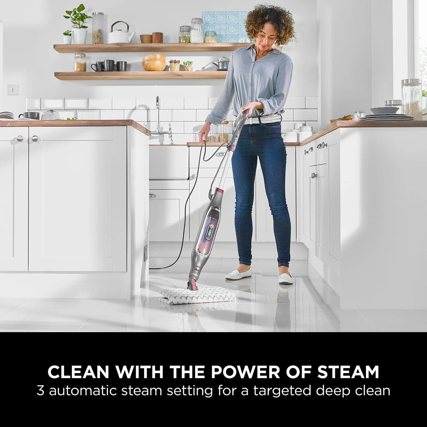 Shark Klik n' Flip Smartronic Deluxe Steam Mop