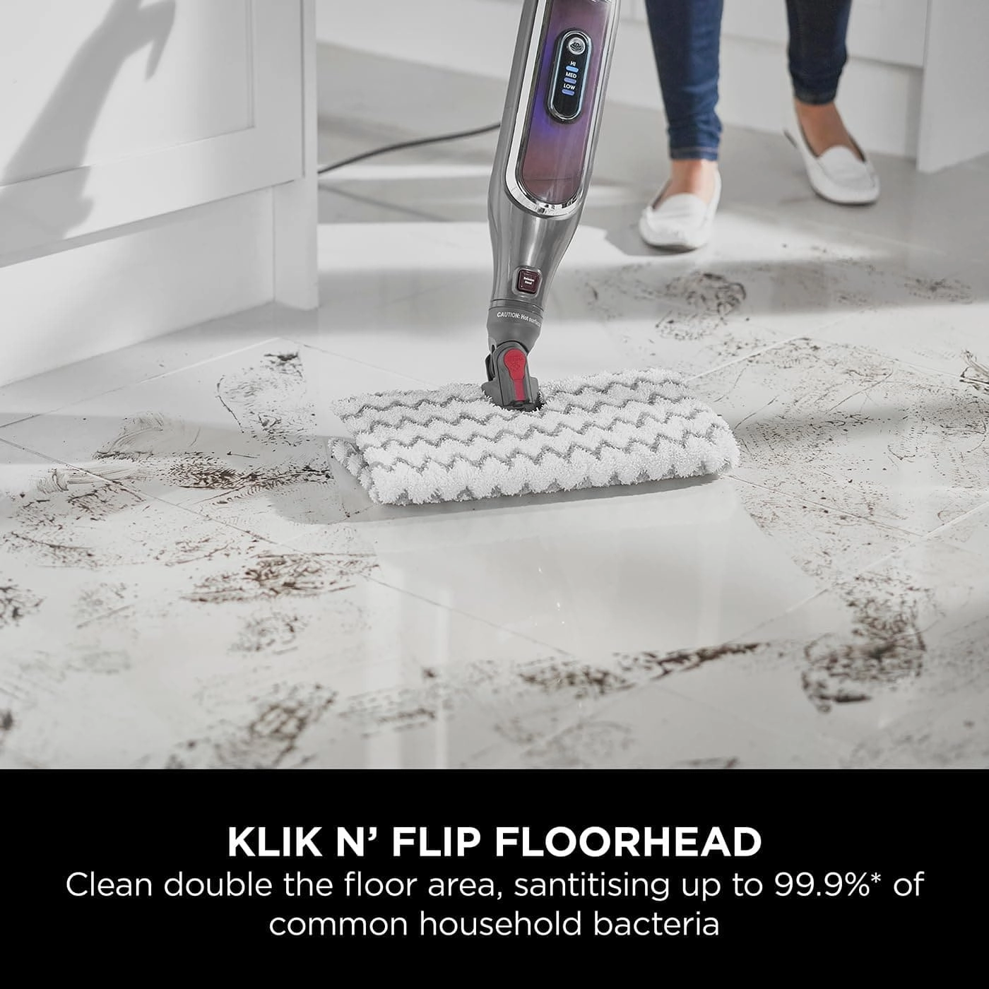 Shark Klik n' Flip Smartronic Deluxe Steam Mop