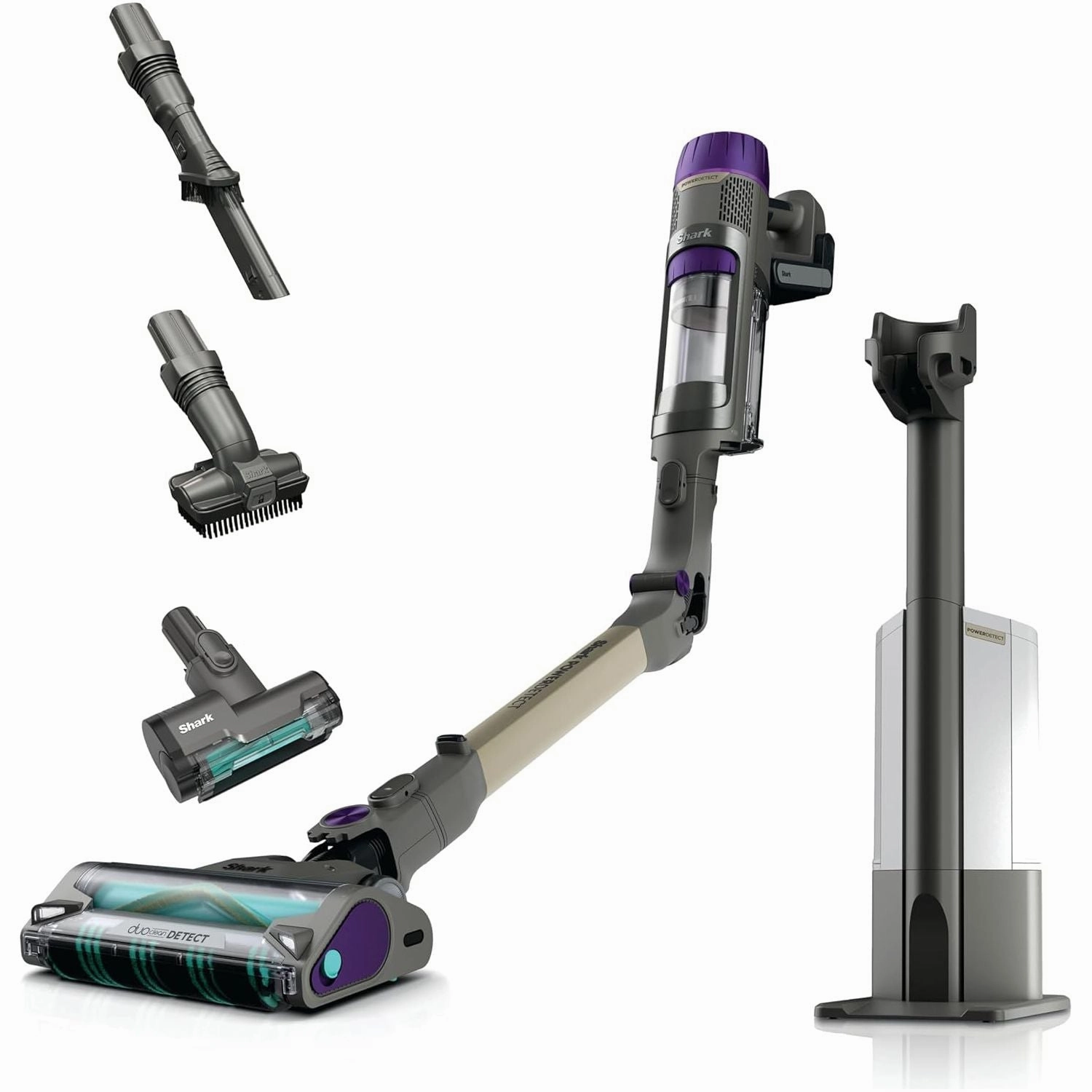 Shark PowerDetect Cordless Vacuum, DuoClean, Anti-Hair Wrap, Auto-Empty Base, Lightweight, Pet & Multi-Surface Tools, 70 Min Runtime, Grey (IP3251UKT) xbox console, buy xbox series x, xbox accessories online