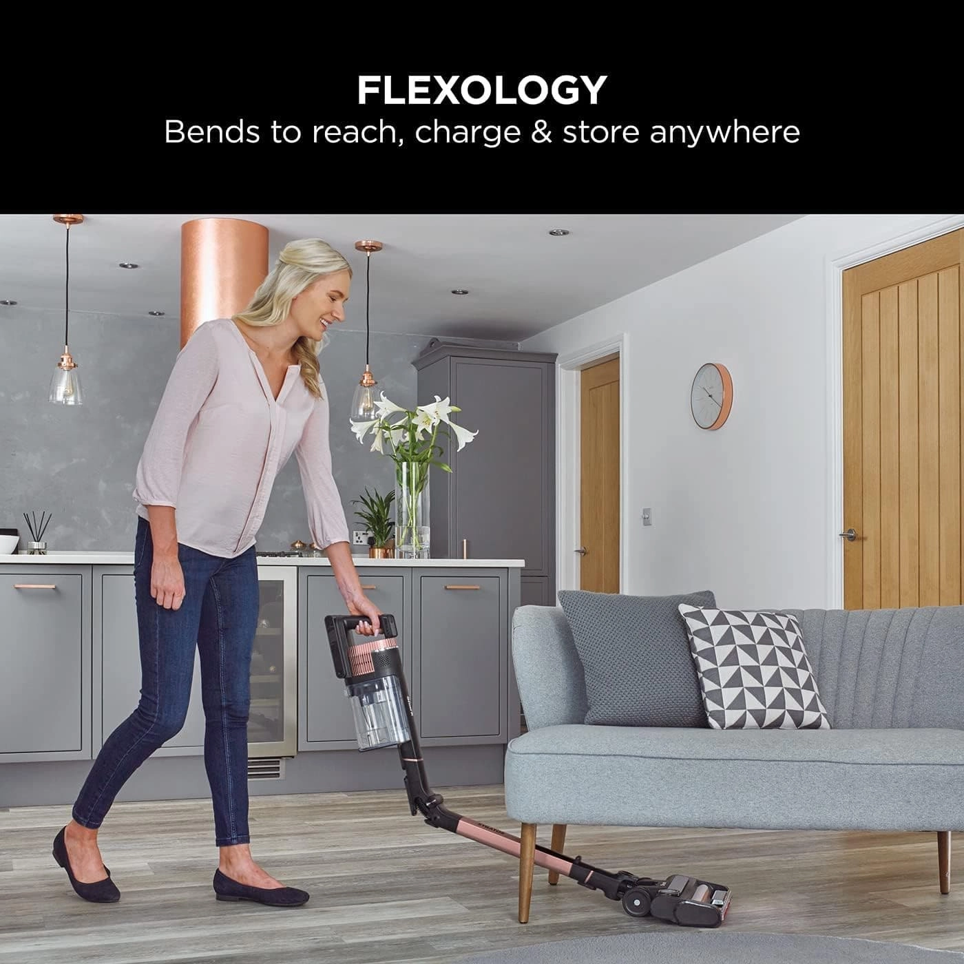 SHARK Stratos Anti Hair Wrap Plus IZ400UK Cordless Vacuum Cleaner - Rose Gold