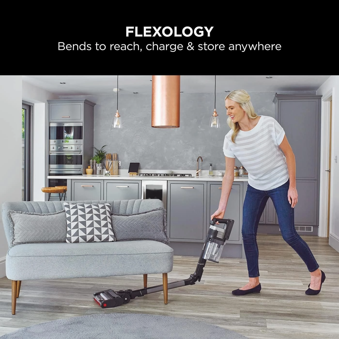 Shark Stratos Cordless Stick Vacuum Cleaner Pet Pro, Anti Hair Wrap Plus, 120 Mins Run-Time (2 Batteries), Clean Sense IQ, Anti-Odour, Multi-Surface Tools,Charcoal/Silver, IZ420UKT