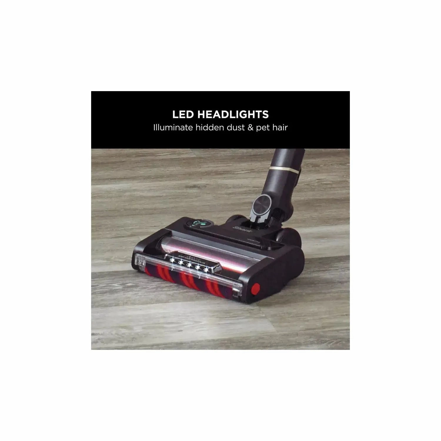 Shark Stratos IZ400UKT Pet Pro Cordless Vacuum: Anti Hair Wrap, Clean Sense IQ, Anti-Odour, 60 Min Run-Time, Removable Battery, 3 Attachments - Charcoal/Brass