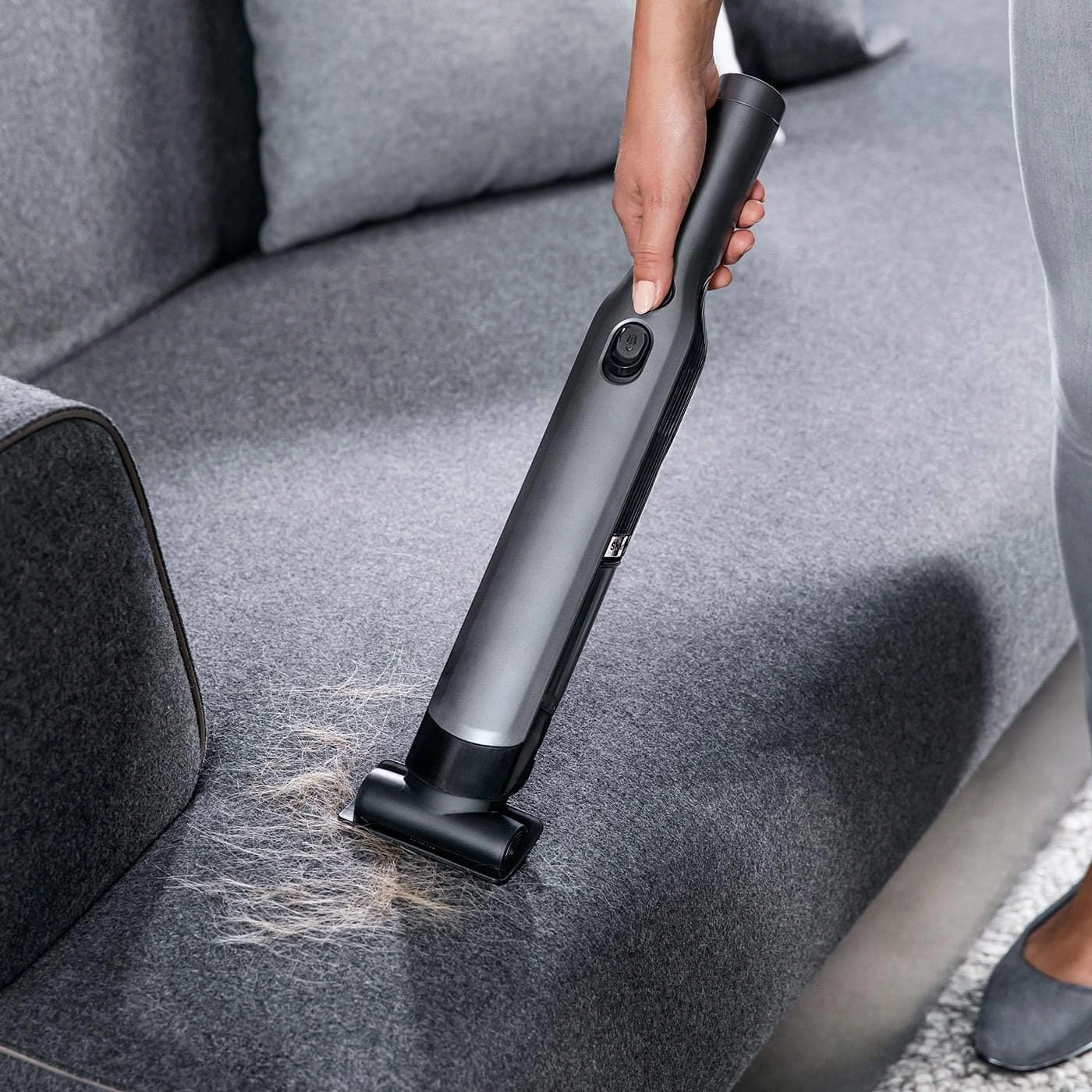 Shark WandVac Cordless Handheld Vacuum 1.0 - Lightweight, Powerful Suction with Multi-Tool Accessories, Charging Base, Grey