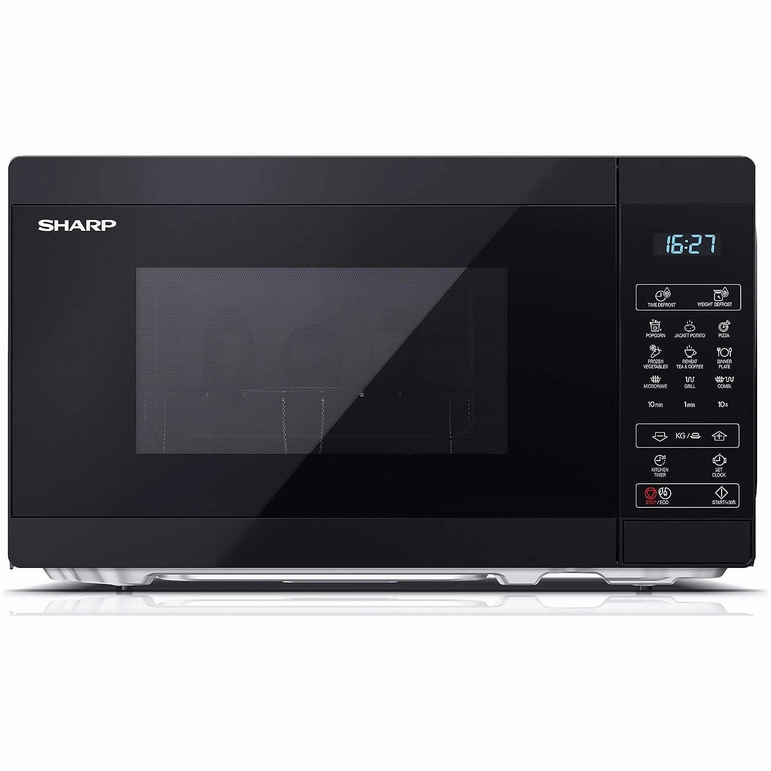 SHARP YC-MG02U-B Compact 20 Litre 800W Digital Microwave with 1000W Grill- Black xbox console, buy xbox series x, xbox accessories online