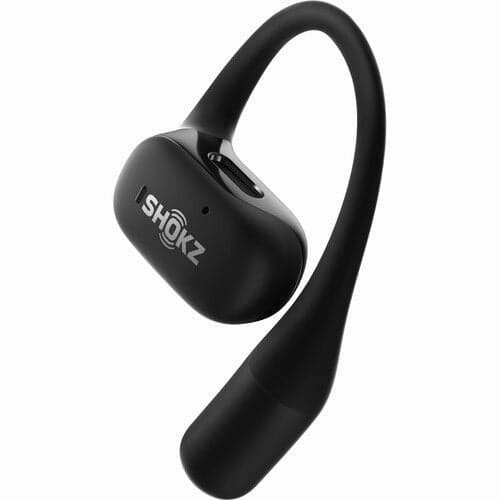 SHOKZ OpenFit True Wireless Open Ear Bluetooth Headphones with MIcrophone, Waterproof, Fast Charging, 28hr Playtime, Compatible with iPhone and Android - Black
