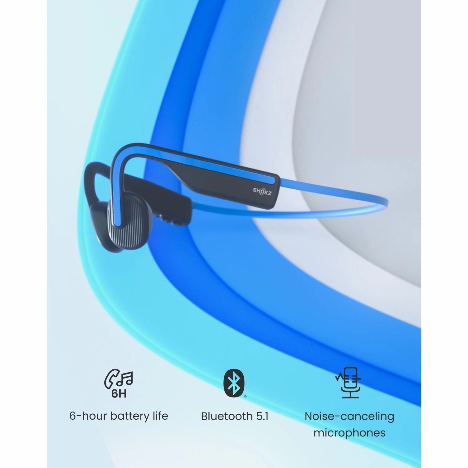 SHOKZ OpenMove Bone Conduction Headphone - Blue
