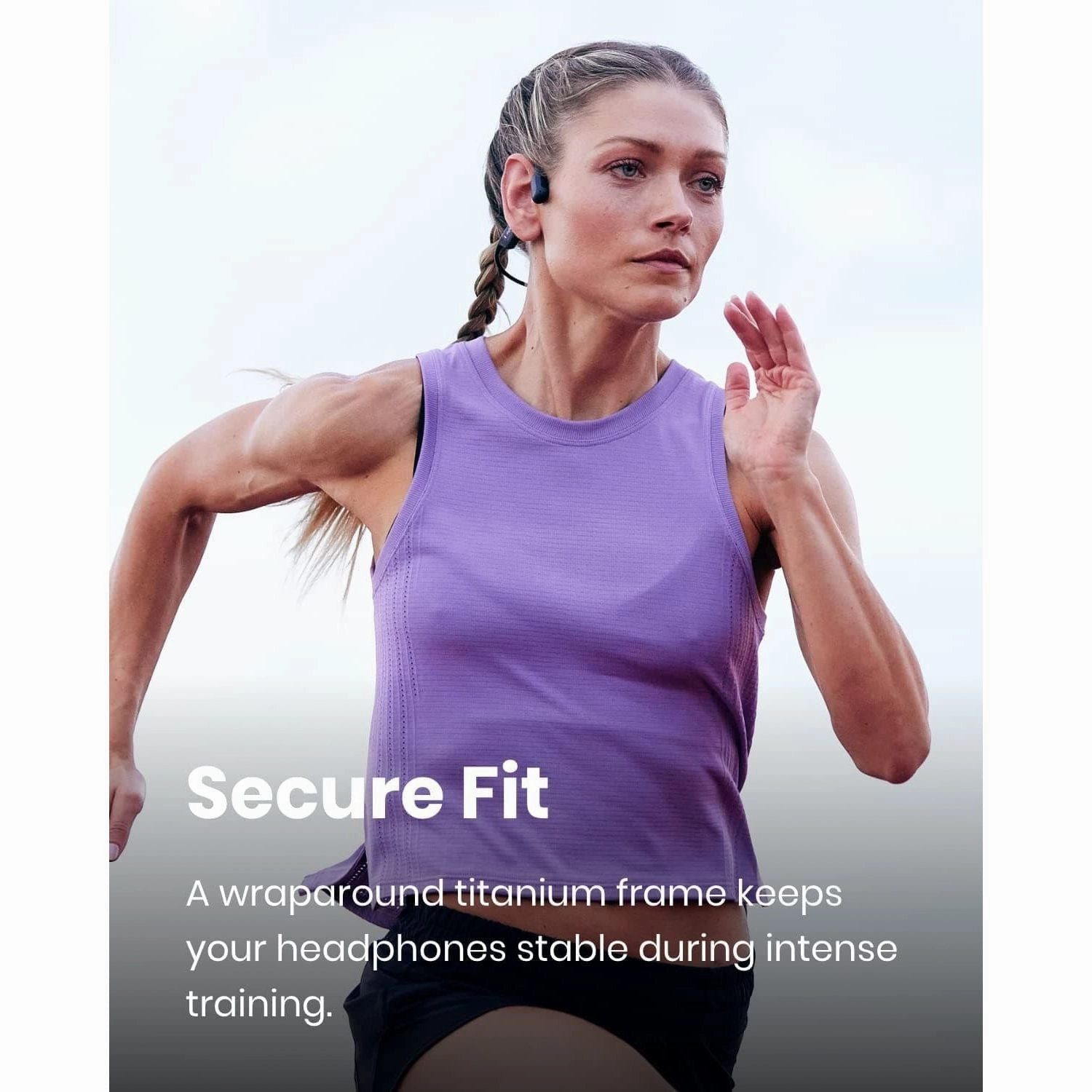Shokz OpenRun Pro Bone Sound Headphones, Open Ear Sports Headphones with Microphone