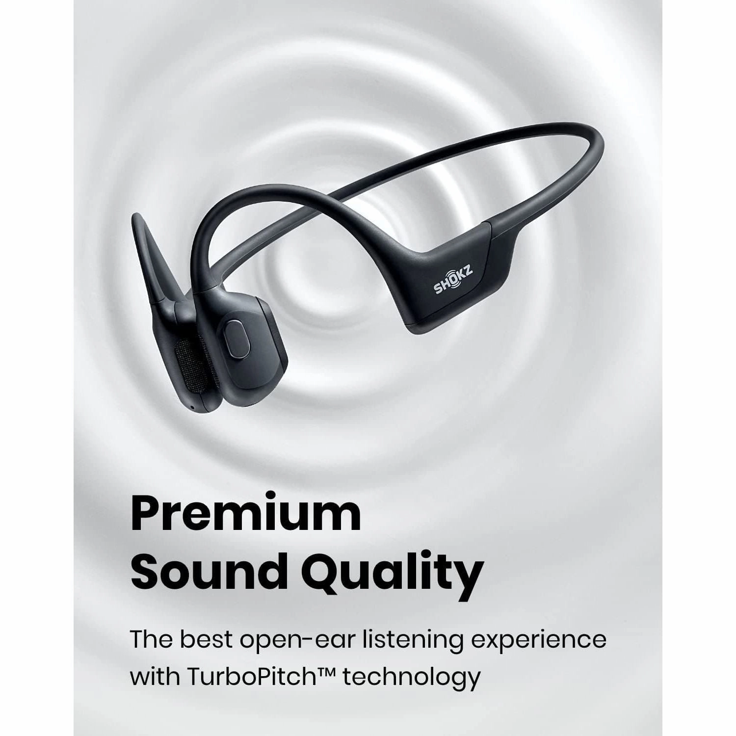 Shokz OpenRun Pro Bone Sound Headphones, Open Ear Sports Headphones with Microphone