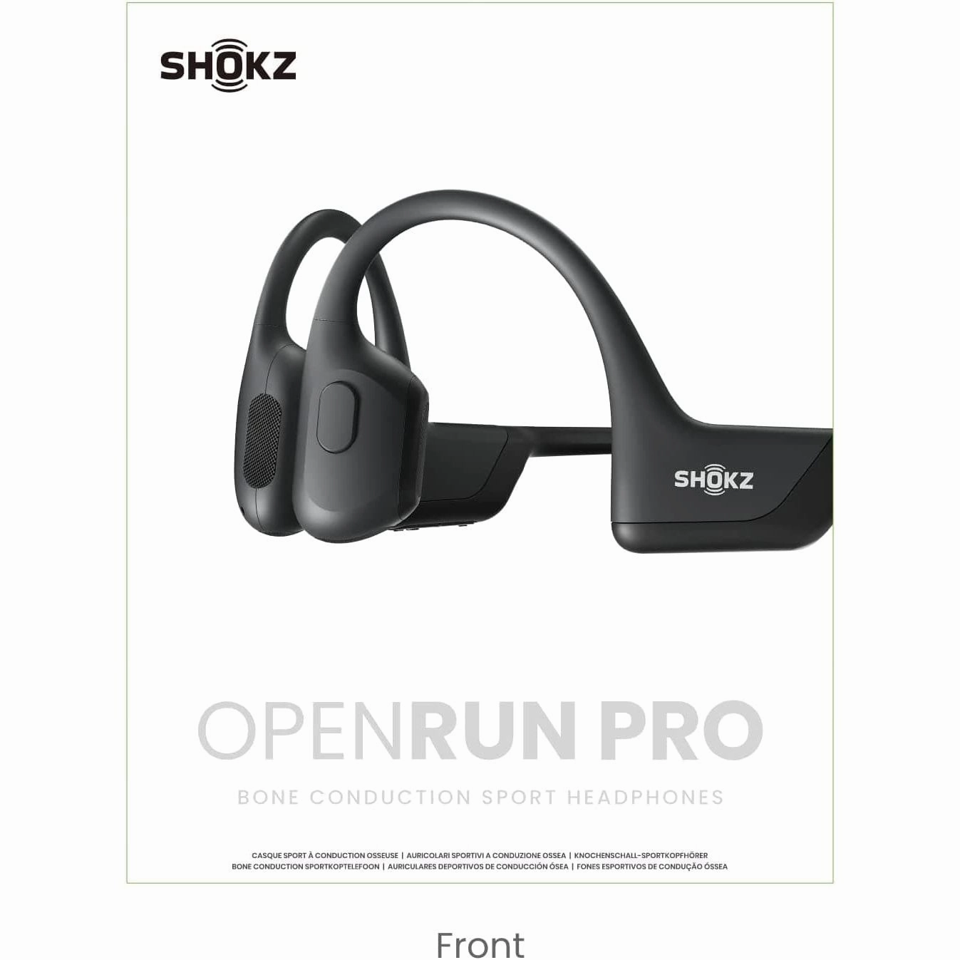 Shokz OpenRun Pro Bone Sound Headphones, Open Ear Sports Headphones with Microphone