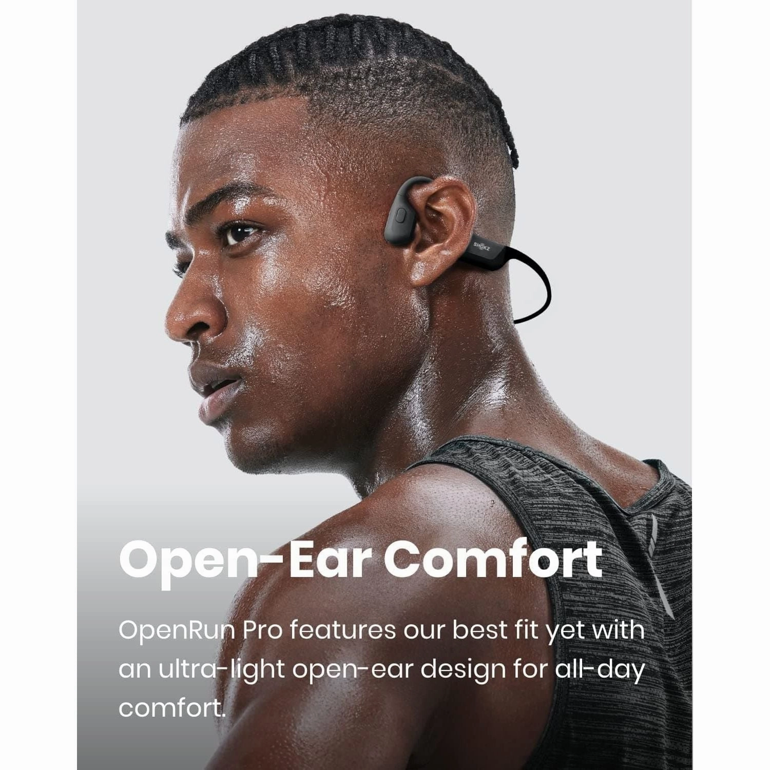 Shokz OpenRun Pro Bone Sound Headphones, Open Ear Sports Headphones with Microphone