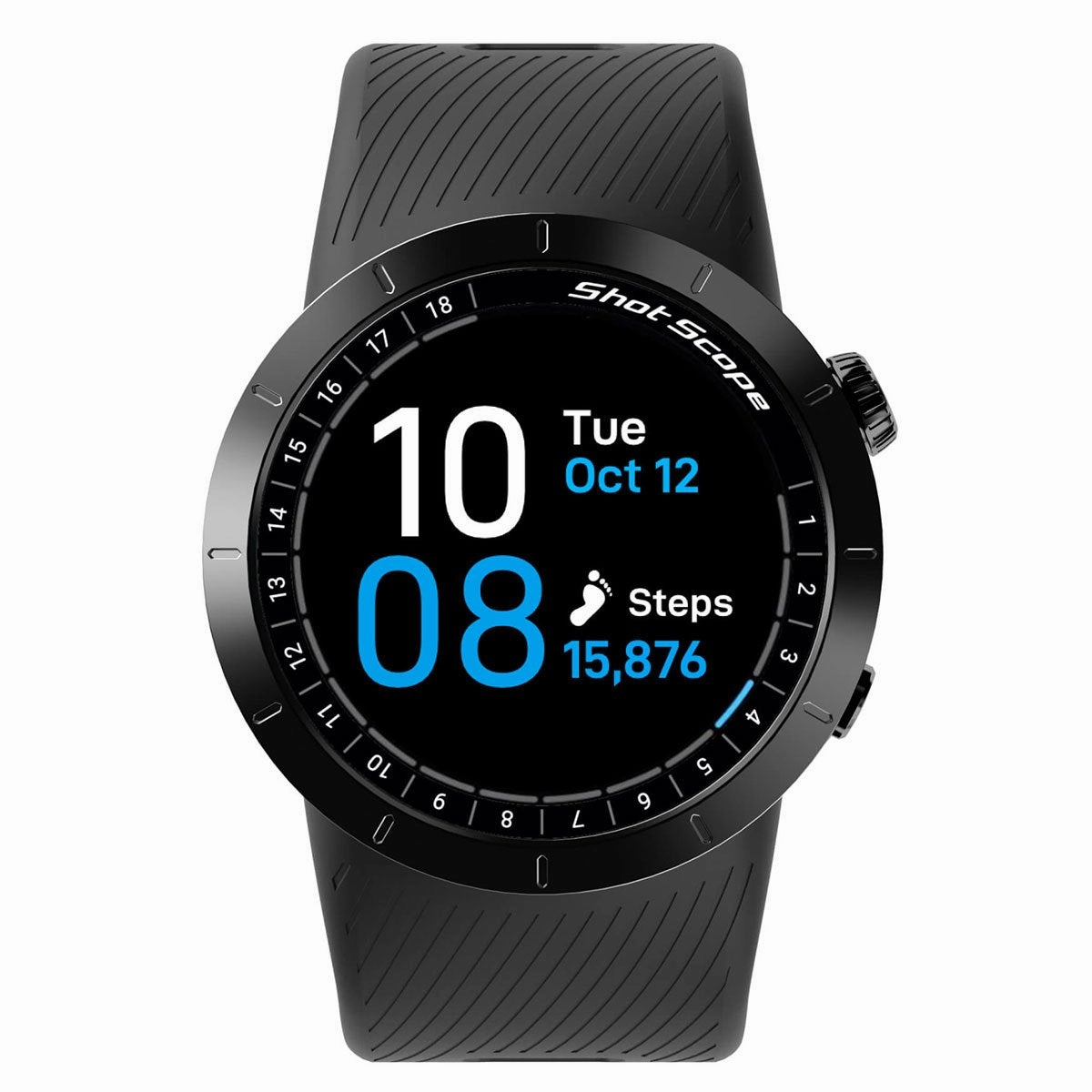Shot Scope X5 Premium GPS Watch - Stealth Black