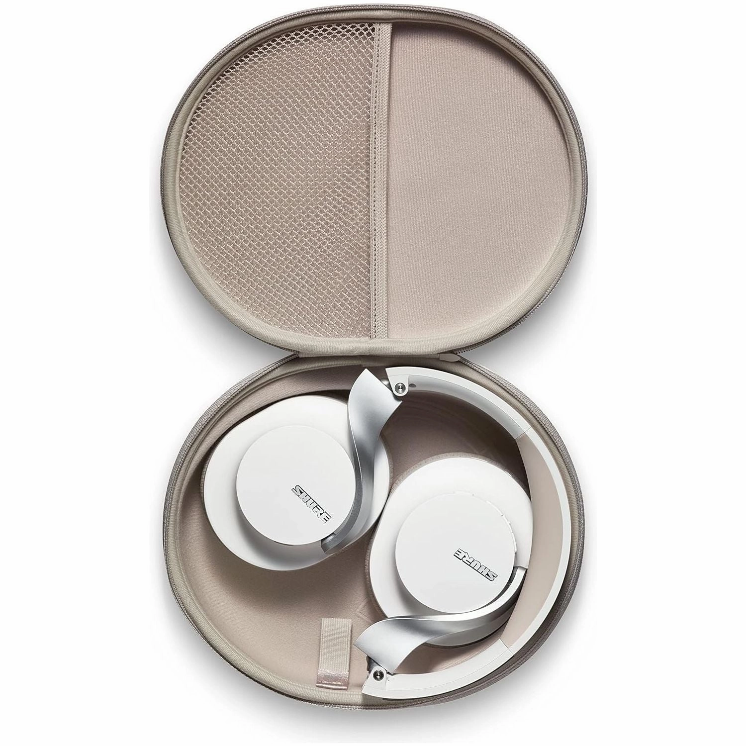 Shure AONIC 40 Wireless Over-Ear Bluetooth Headphones - Noise Cancelling, 25-Hour Battery, Studio Sound, Mic, White