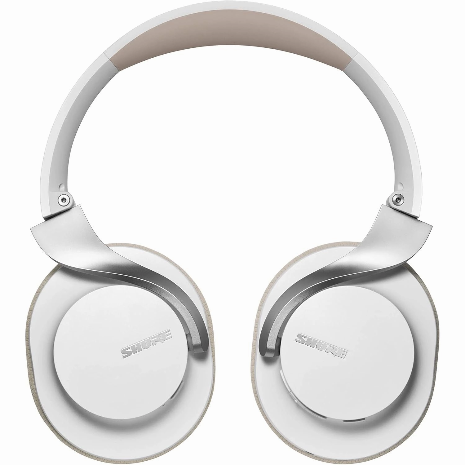 Shure AONIC 40 Wireless Over-Ear Bluetooth Headphones - Noise Cancelling, 25-Hour Battery, Studio Sound, Mic, White