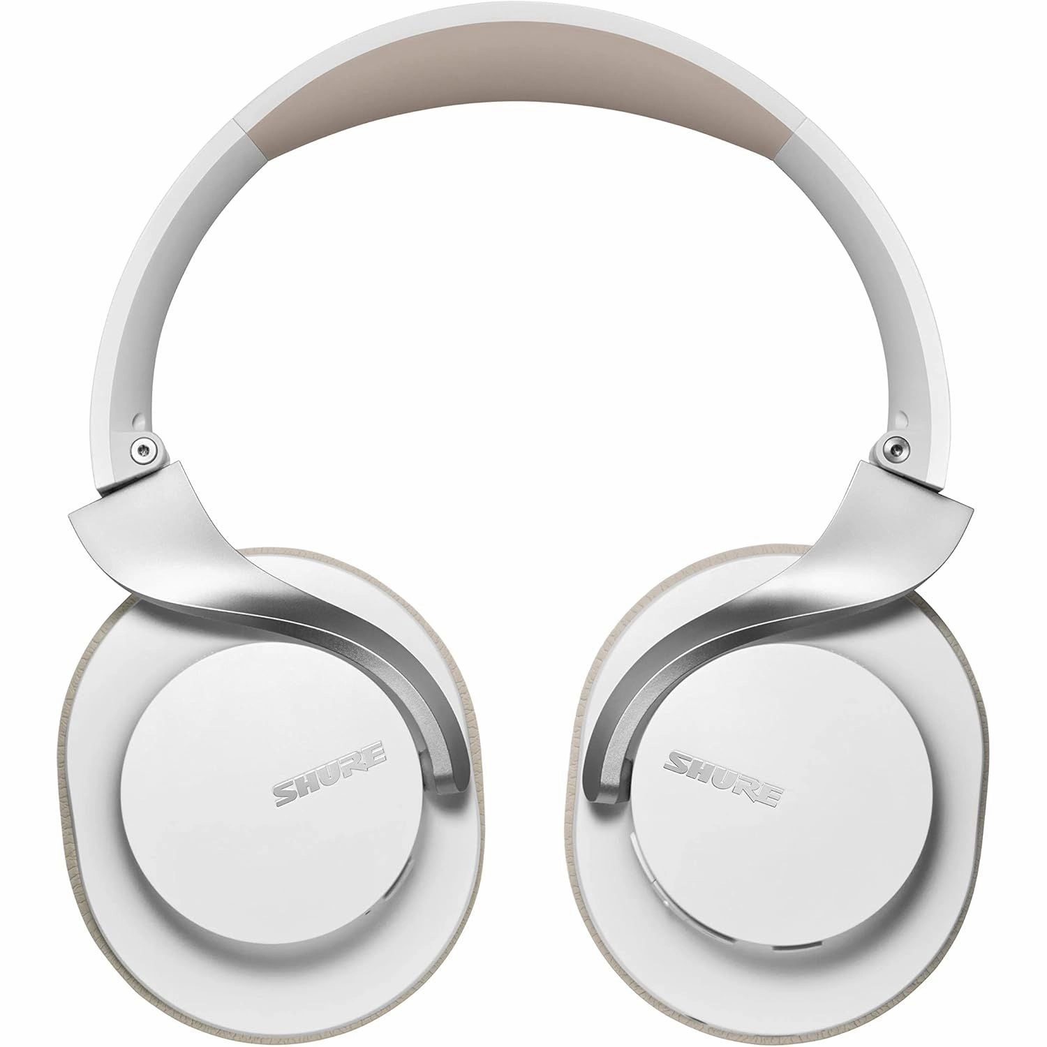 Shure AONIC 40 Wireless Over-Ear Bluetooth Headphones - Noise Cancelling, 25-Hour Battery, Studio Sound, Mic, White