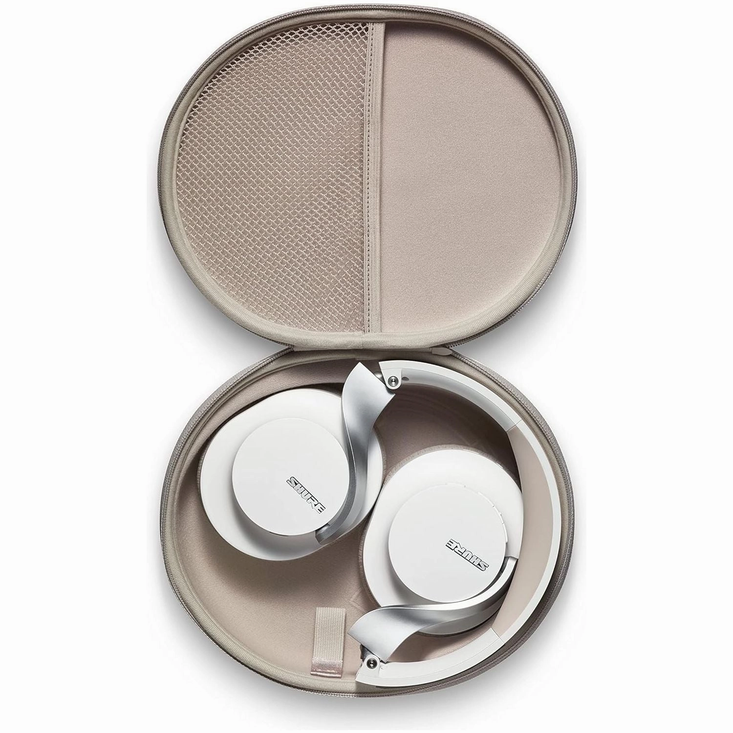 Shure AONIC 40 Wireless Over-Ear Bluetooth Headphones - Noise Cancelling, 25-Hour Battery, Studio Sound, Mic, White