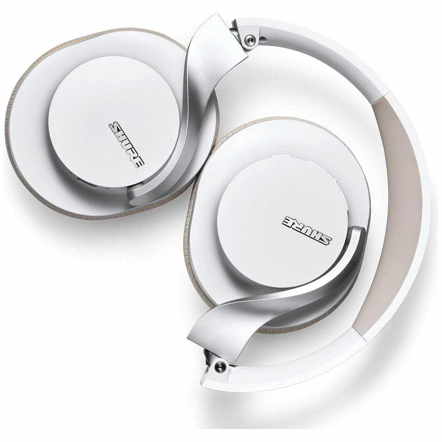 Shure AONIC 40 Wireless Over-Ear Bluetooth Headphones - Noise Cancelling, 25-Hour Battery, Studio Sound, Mic, White