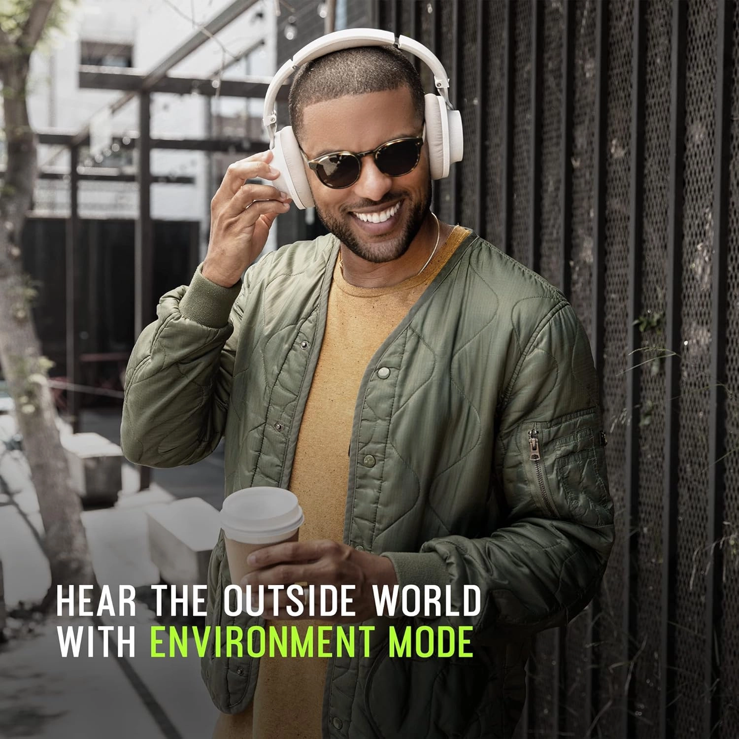 Shure AONIC 40 Wireless Over-Ear Bluetooth Headphones - Noise Cancelling, 25-Hour Battery, Studio Sound, Mic, White