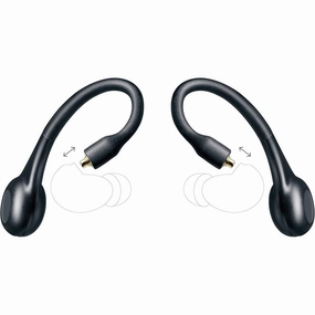 Shure True Wireless Adapter (Gen 2) for Sound Isolating Earphones, Secure Over-Ear Fit, Bluetooth 5 Wireless Technology, Long Battery Life With Charging Case, & Fingertip Controls (RMCE-TW2-EFS) over ear headphones,wireless earphones,headphone accessor