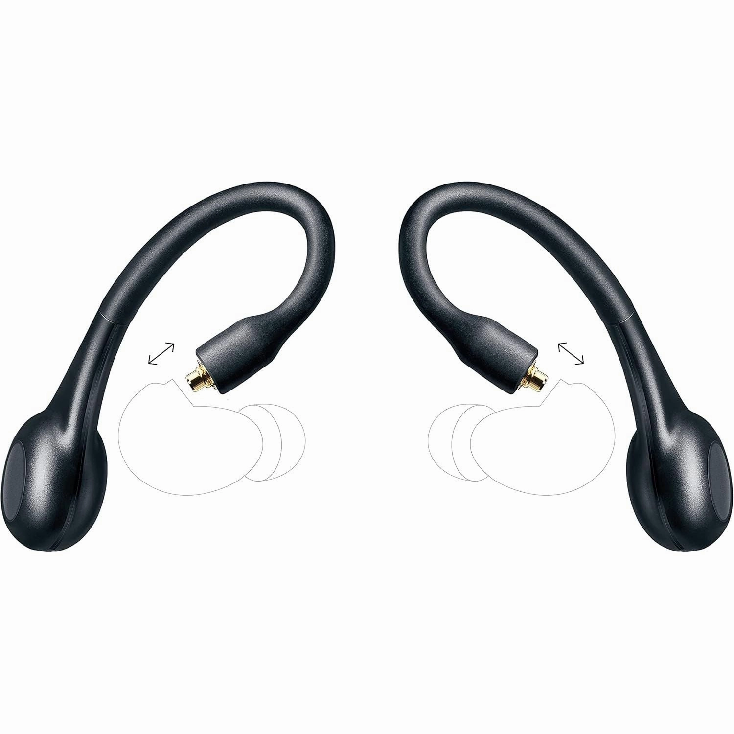 Shure True Wireless Adapter (Gen 2) for Sound Isolating Earphones, Secure Over-Ear Fit, Bluetooth 5 Wireless Technology, Long Battery Life With Charging Case, & Fingertip Controls (RMCE-TW2-EFS) over ear headphones,wireless earphones,headphone accessor