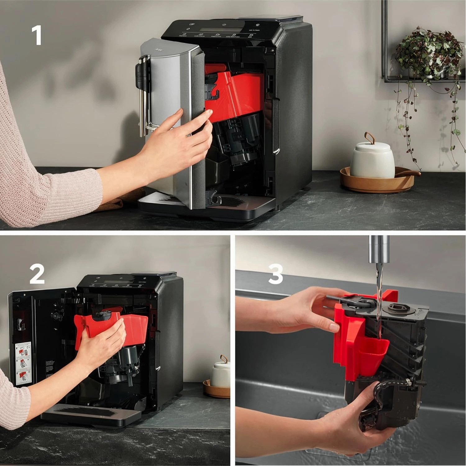 Siemens EQ300 Bean-to-Cup Coffee Machine (TF301G19)  Fully Automatic, Freestanding  Piano Black