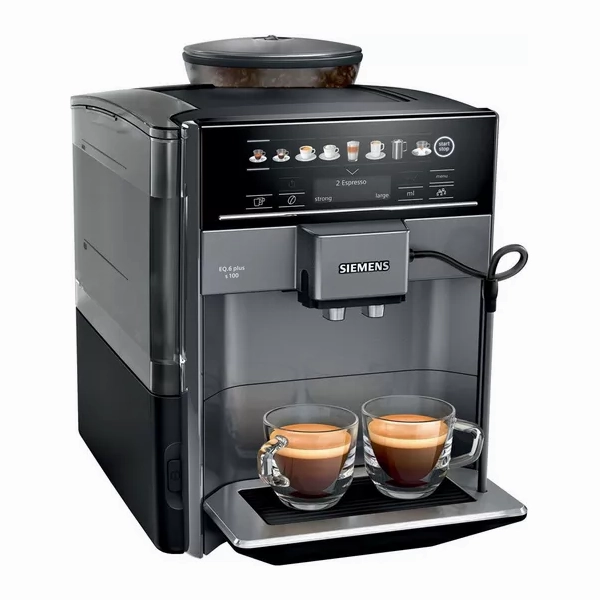 SIEMENS TE651209GB EQ6 S100 Bean to Cup Coffee Machine - Titanium