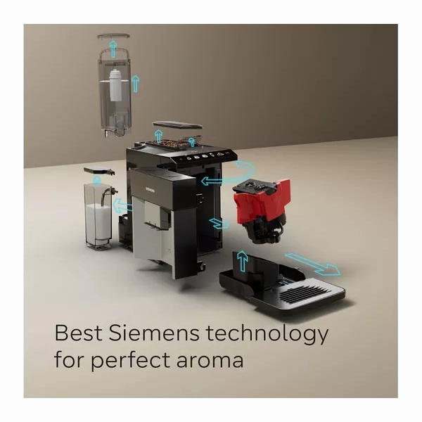 SIEMENS TQ513GB1 EQ500 Bean to Cup Fully Automatic Coffee Machine - Black & Stainless Steel