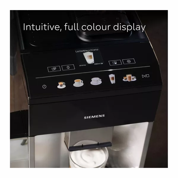 SIEMENS TQ513GB1 EQ500 Bean to Cup Fully Automatic Coffee Machine - Black & Stainless Steel
