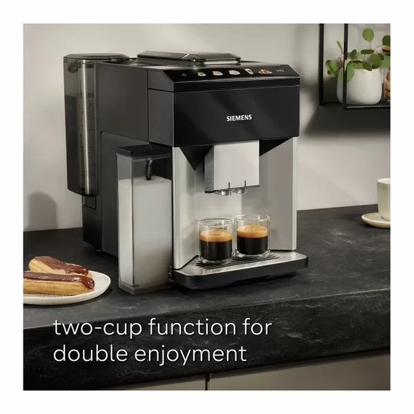SIEMENS TQ513GB1 EQ500 Bean to Cup Fully Automatic Coffee Machine - Black & Stainless Steel