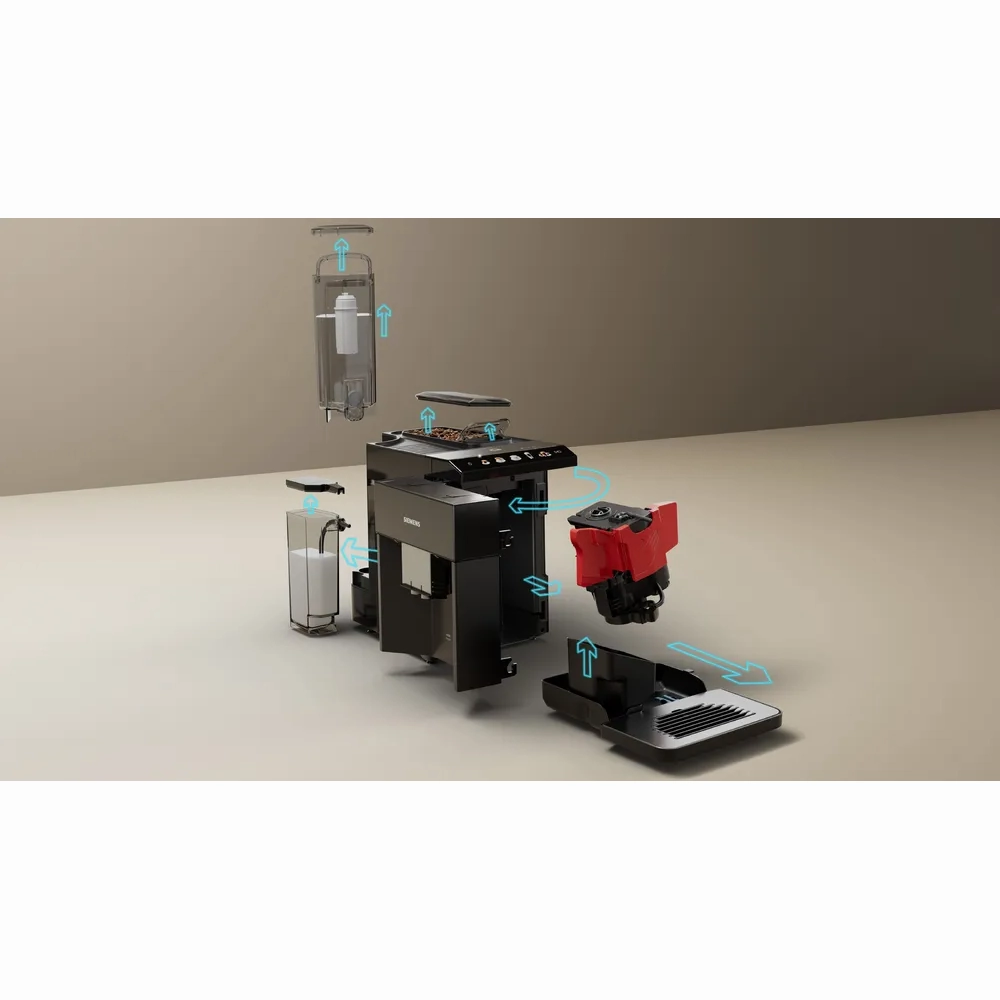 SIEMENS TQ515GB9 EQ500 Bean to Cup Fully Automatic Coffee Machine - Piano Black
