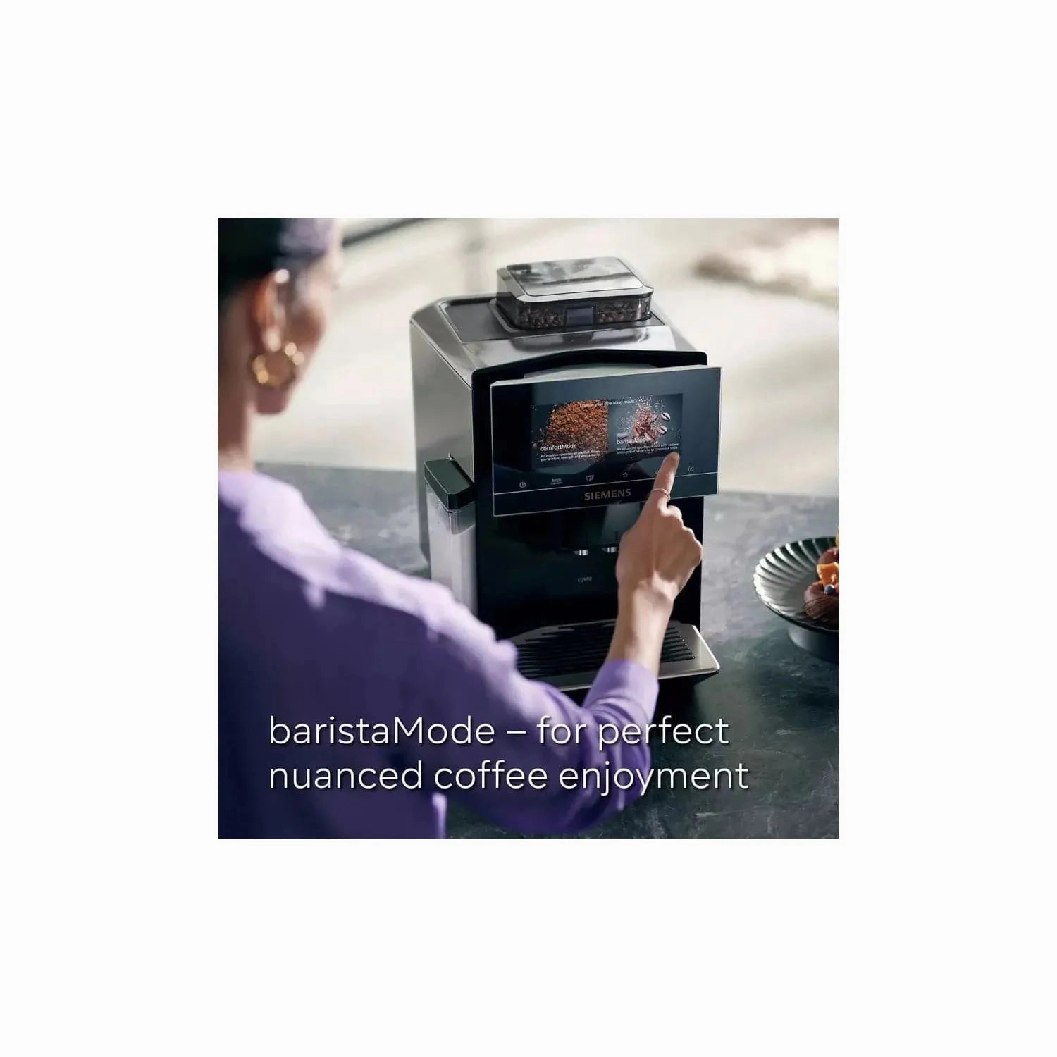 Siemens TQ903GB9 EQ900 Bean-to-Cup Coffee Machine  Black