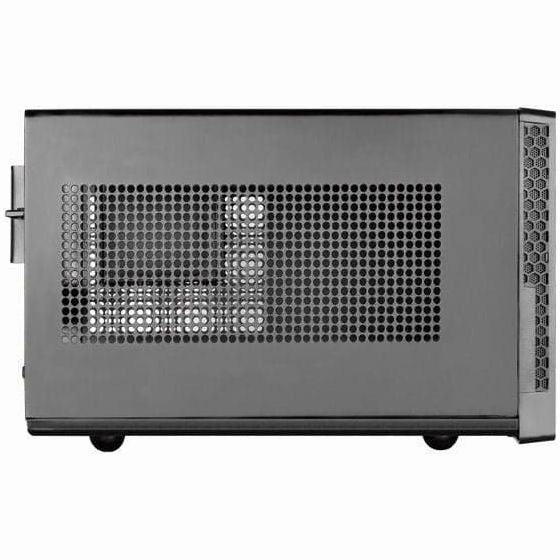 SilverStone Sugo SG13B C Mini-ITX Cube Case, Mesh Front, Compact Design - Black