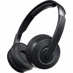 Skullcandy Cassette On-Ear Wireless Headphones, 22 Hr Battery, Microphone, Works with iPhone Android and Bluetooth Devices - Black earbuds and headphones, true wireless earbuds, noise cancelling earbuds