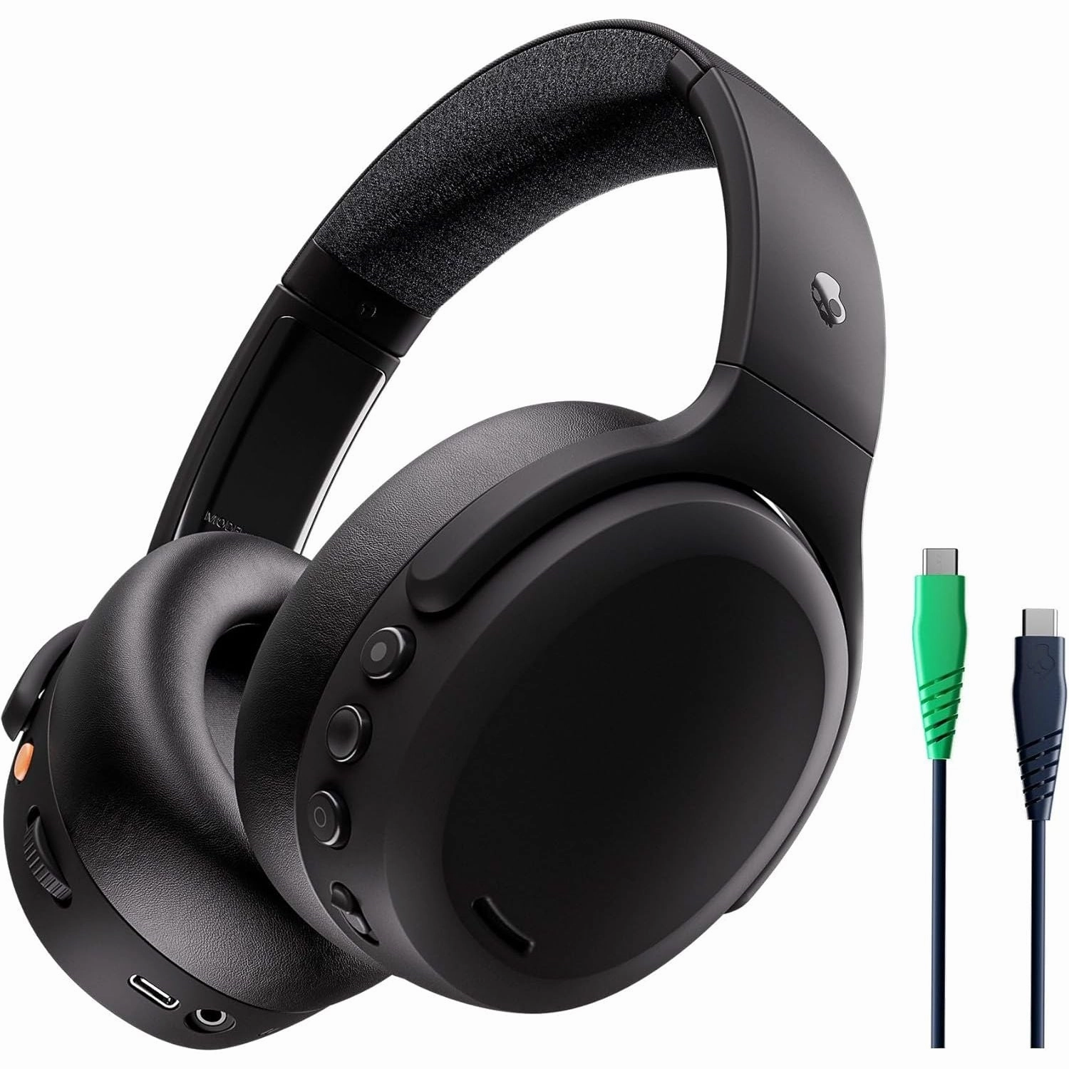 Skullcandy Crusher ANC 2 Wireless Over-Ear Headphones - True Black earbuds and headphones, true wireless earbuds, noise cancelling earbuds
