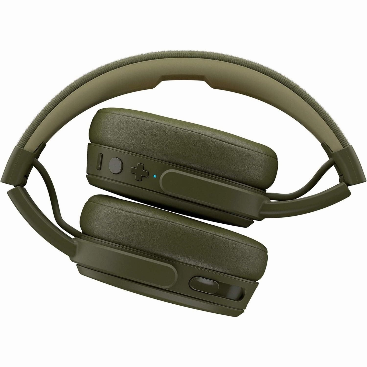 Skullcandy Crusher Over-Ear Wireless Headphones with Sensory Bass, 40 Hr Battery, Microphone, Works with iPhone Android and Bluetooth Devices - Moss/Olive
