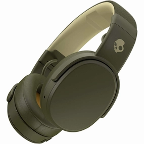 Skullcandy Crusher Over-Ear Wireless Headphones with Sensory Bass, 40 Hr Battery, Microphone, Works with iPhone Android and Bluetooth Devices - Moss/Olive bluetooth headphones, cheap wireless headphones, headphones with mic