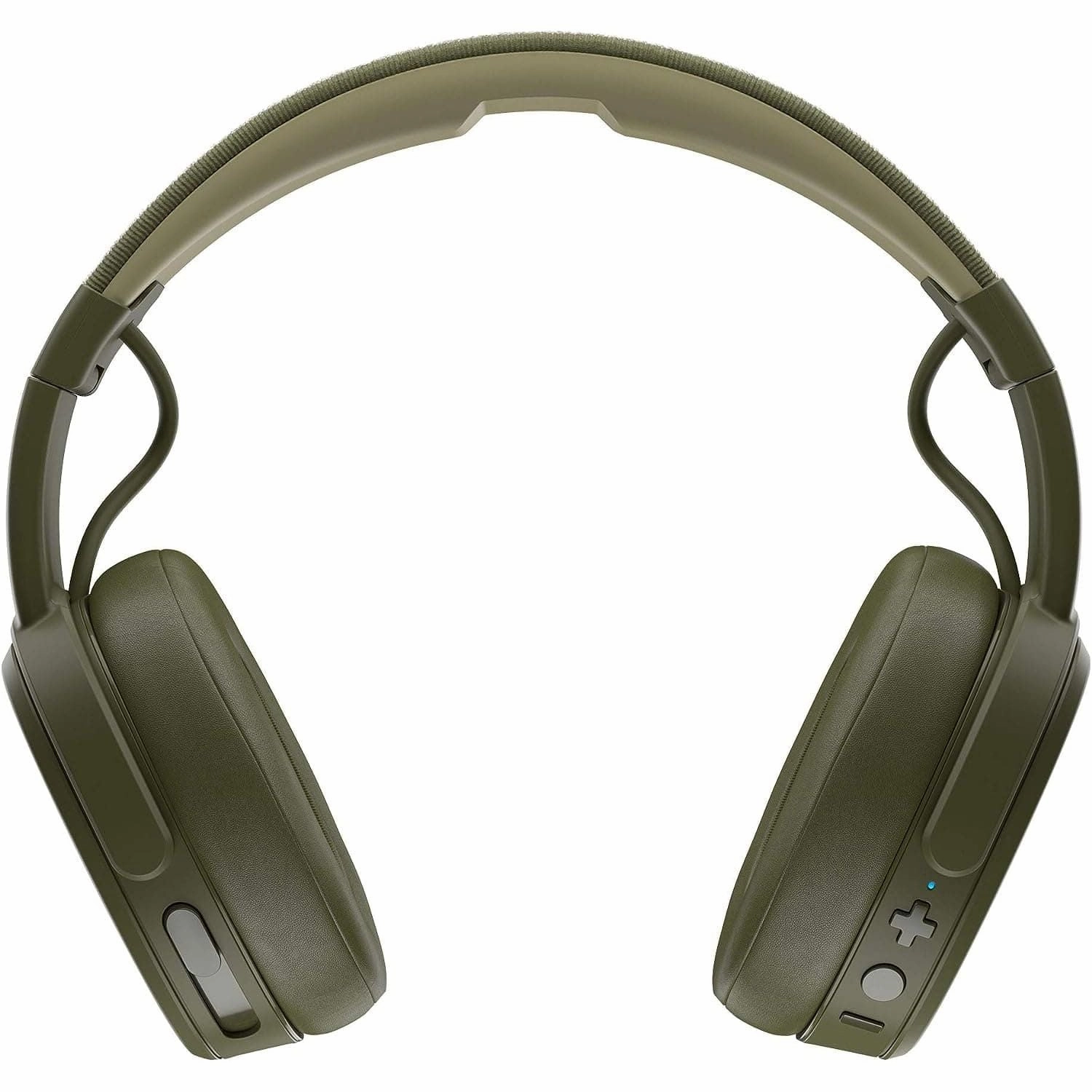 Skullcandy Crusher Over-Ear Wireless Headphones with Sensory Bass, 40 Hr Battery, Microphone, Works with iPhone Android and Bluetooth Devices - Moss/Olive