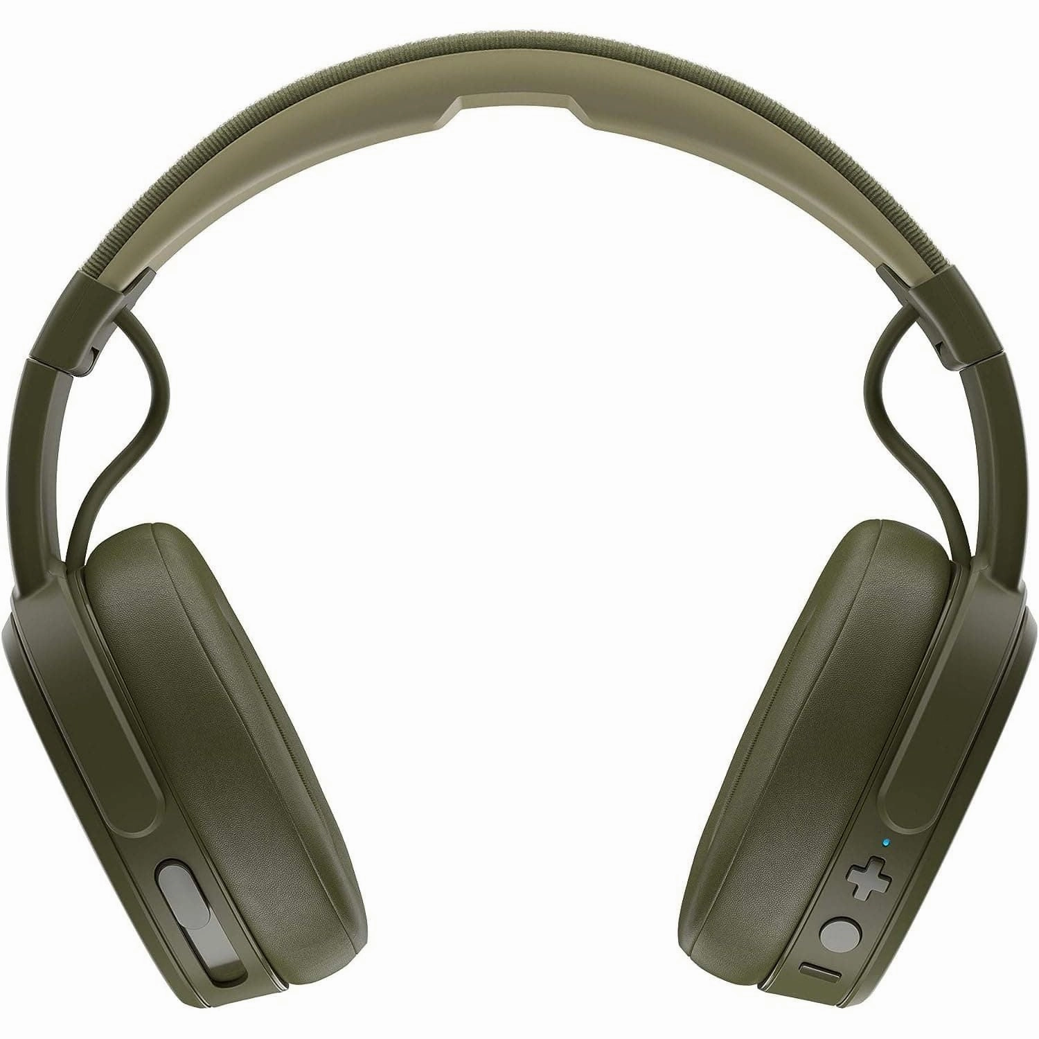 Skullcandy Crusher Over-Ear Wireless Headphones with Sensory Bass, 40 Hr Battery, Microphone, Works with iPhone Android and Bluetooth Devices - Moss/Olive
