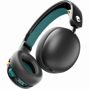 Skullcandy Grom Kids Wireless Over-Ear Headphones - 45-Hour Battery, Volume-Limited, Compatible with iPhone, Android & Bluetooth Devices - Black earbuds and headphones, true wireless earbuds, noise cancelling earbuds