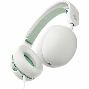 Skullcandy Grom Over-Ear Wired Headphones for Kids, Volume-Limiting, Share Audio Port, Microphone, Work with Bluetooth Devices and Computers - Bone Seafoam bluetooth headphones, cheap wireless headphones, headphones with mic