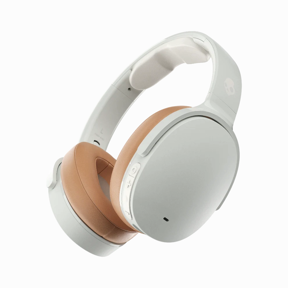 Skullcandy Hesh ANC Over-Ear Wireless Headphones - White earbuds and headphones, true wireless earbuds, noise cancelling earbuds