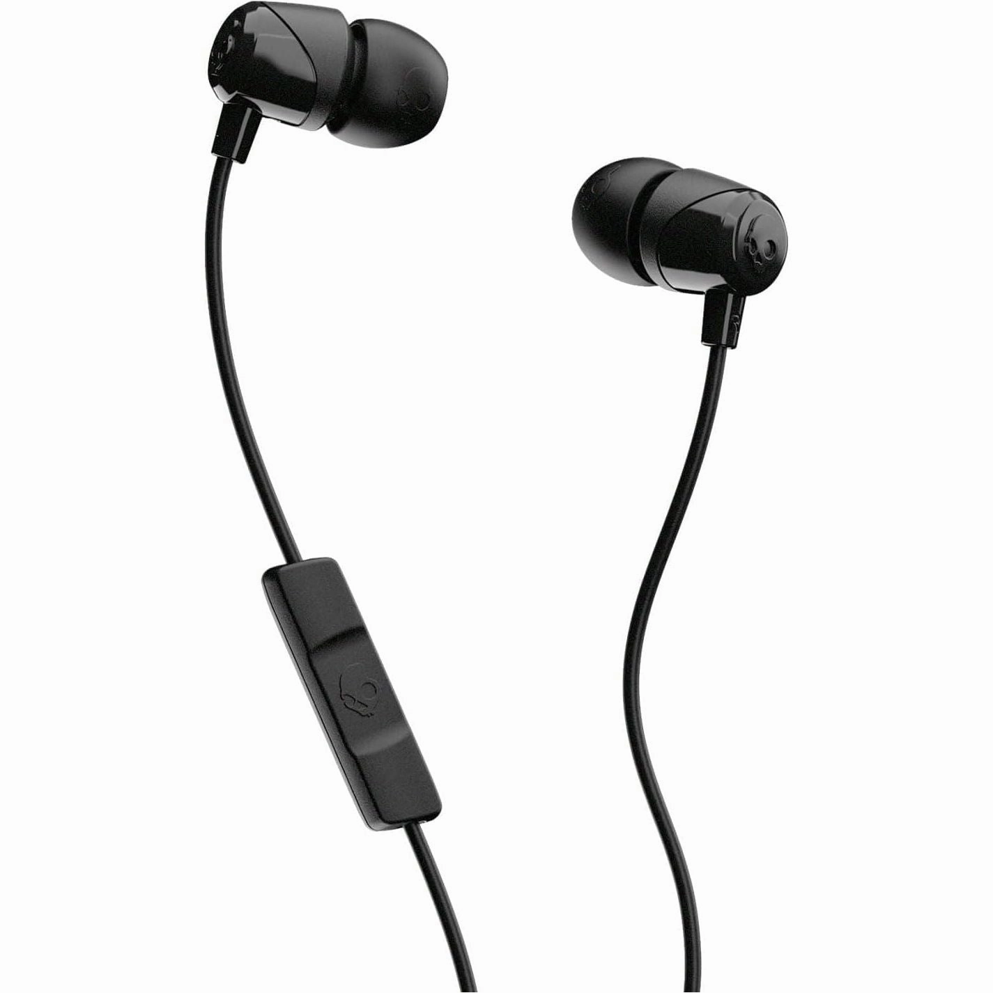Skullcandy Jib In-Ear Wired Earbuds with Microphone, Compatible with Bluetooth Devices & Computers - Black bluetooth headphones, cheap wireless headphones, headphones with mic