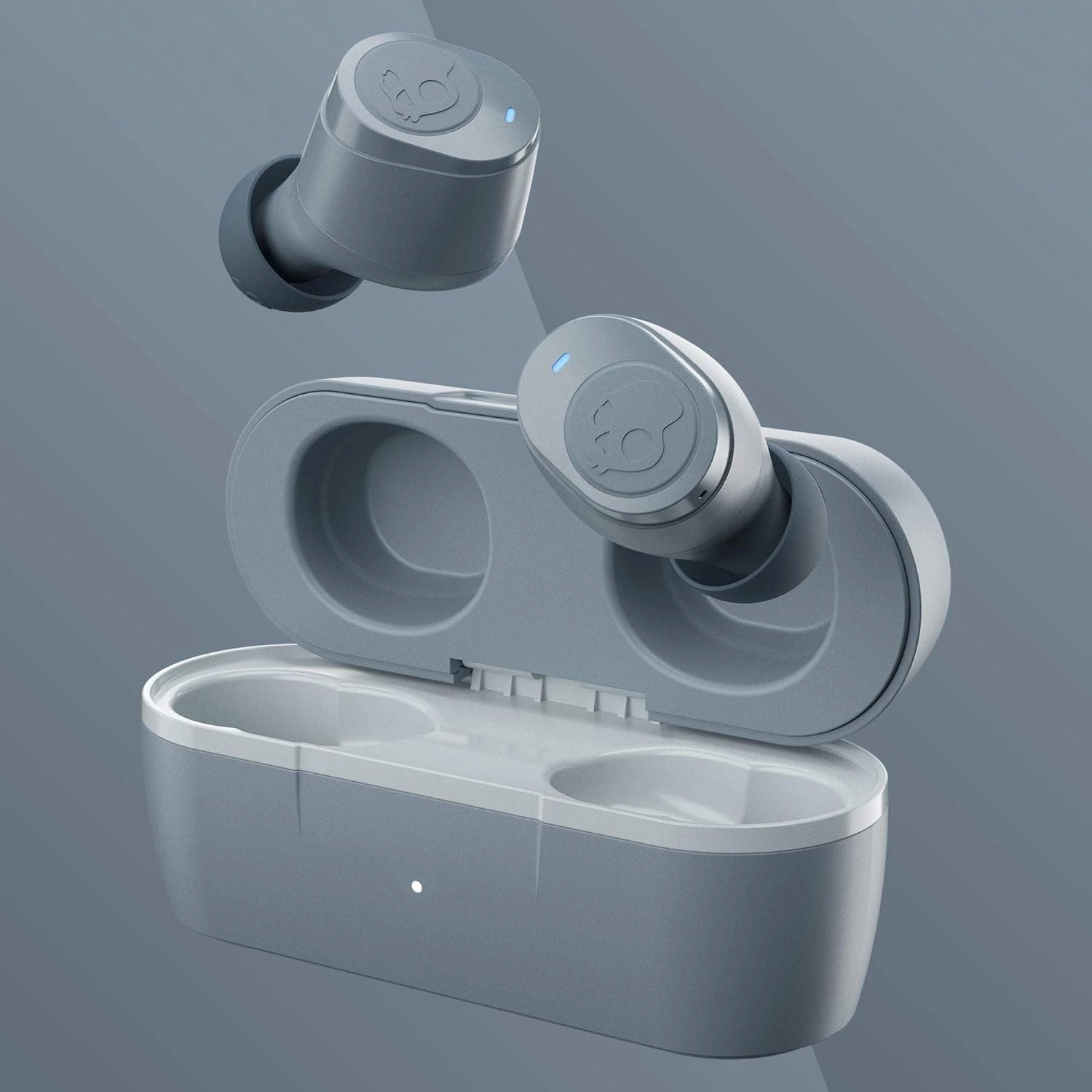 Skullcandy Jib True Wireless In-Ear Headphones, Bluetooth 5.0, IPX4 Water Resistant, 22 Hours Battery Life - Chill Grey.