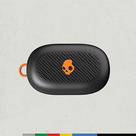 Skullcandy Push Play Active In-Ear Wireless Works with iPhone Android and Bluetooth Devices - True Black/Orange