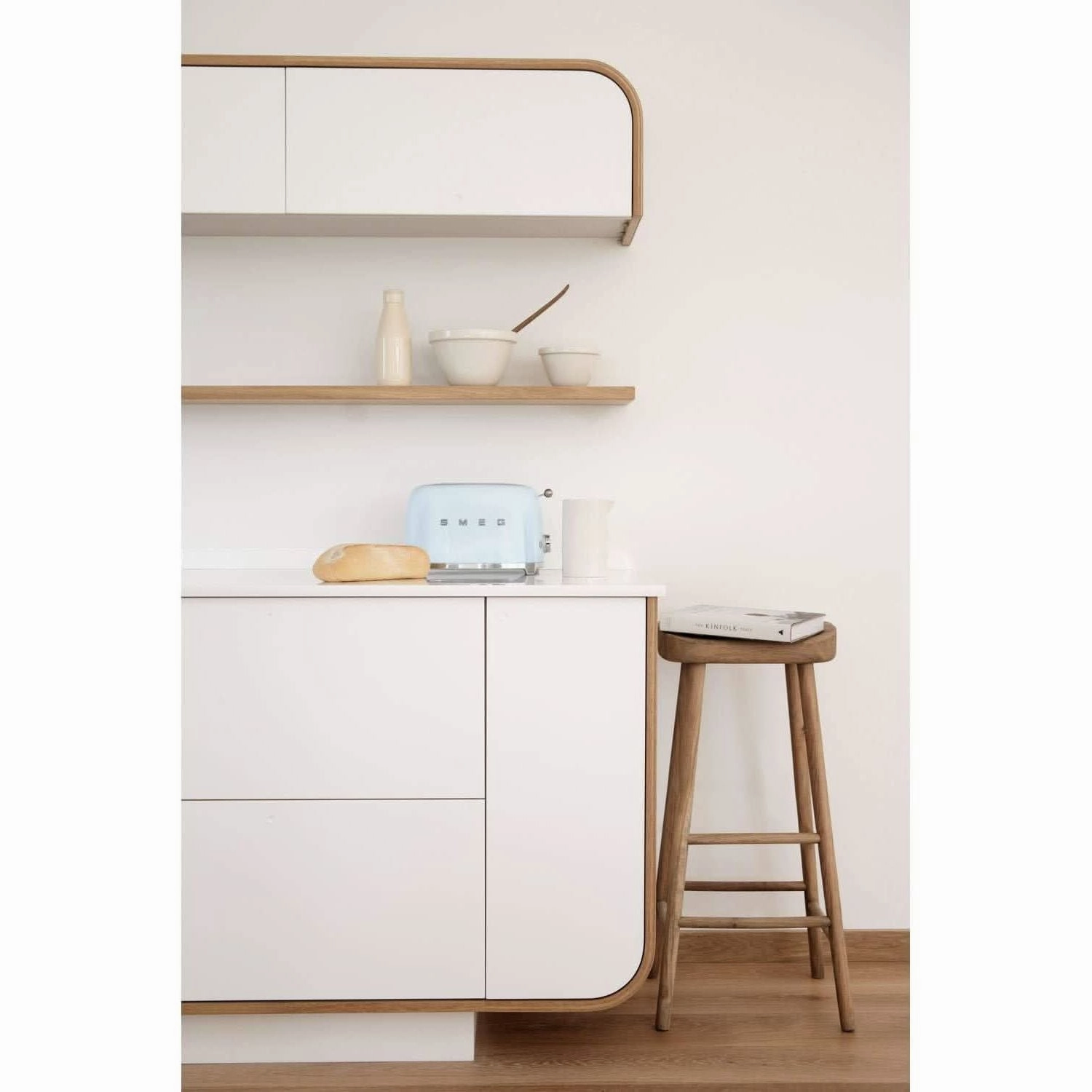 Smeg 2-Slice Toaster with Extra-Wide Slots & 3 Preset Options - Pastel Blue