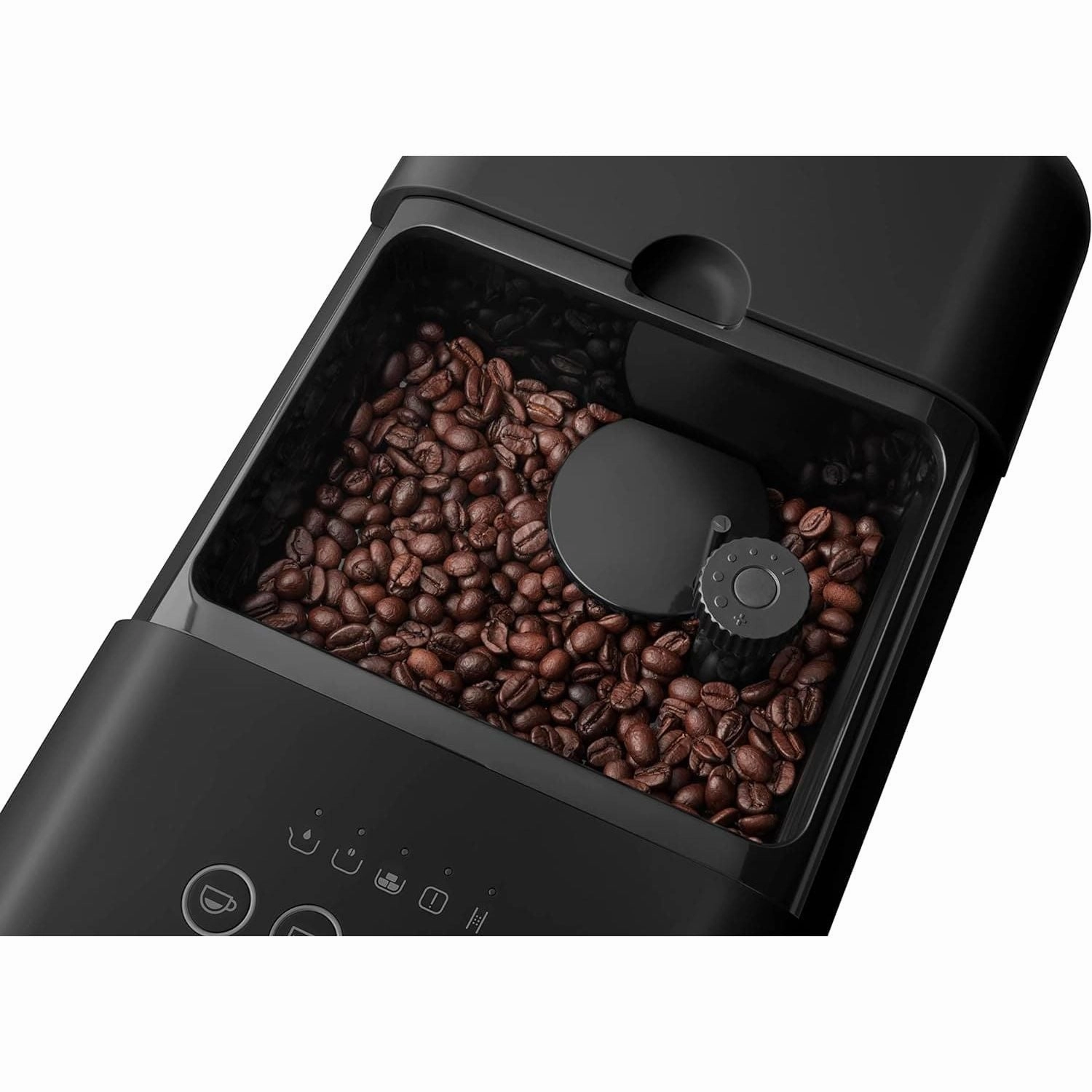 Smeg BCC02BLMUK Bean to Cup Coffee Machine, Retro 50's Style, Steam Wand, Matte Black