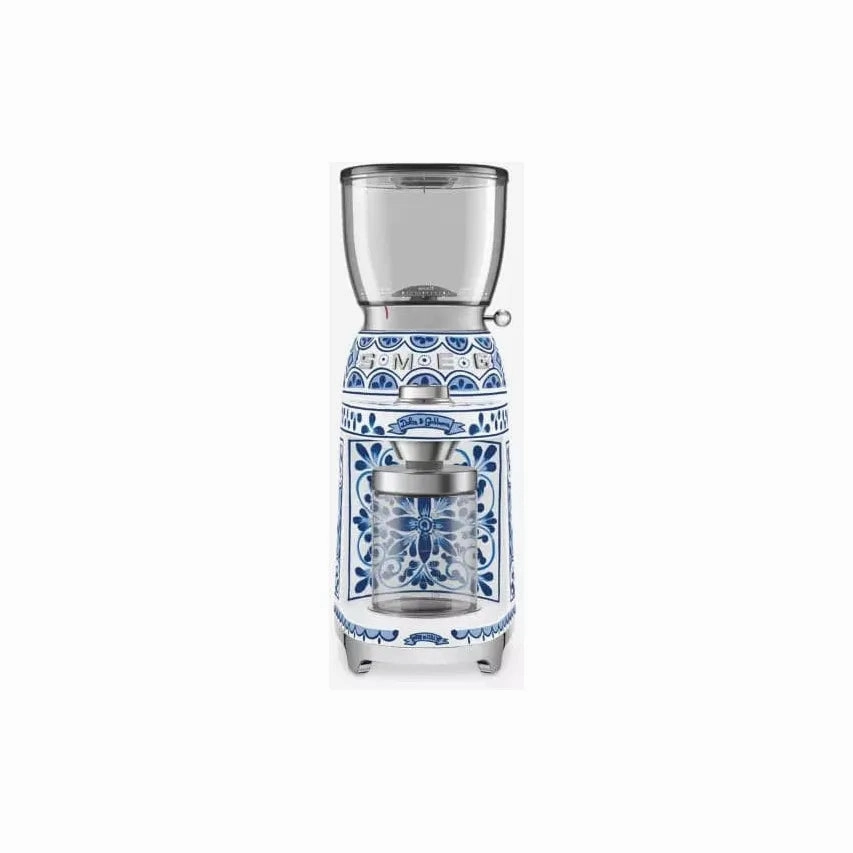 Smeg Dolce & Gabbana Mediterraneo Coffee Grinder - Blue/White (CGF01DGBUK)