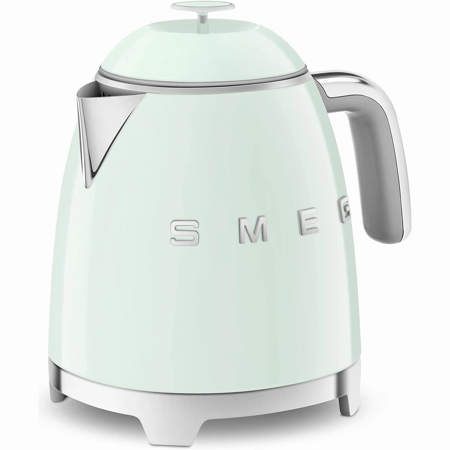 Smeg KLF05PGUK 0.8L Mini Kettle, Retro 50's Style, Anti-Slip Base, Auto Shut Off, 1400W, Pastel Green