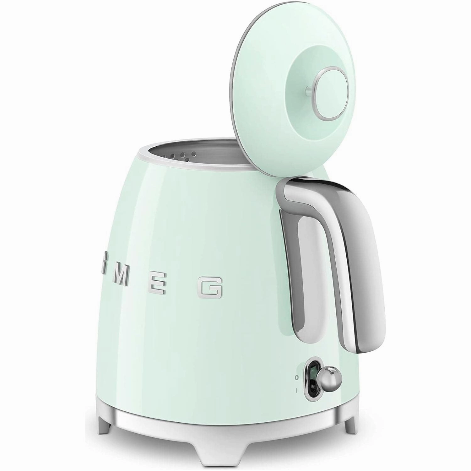 Smeg KLF05PGUK 0.8L Mini Kettle, Retro 50's Style, Anti-Slip Base, Auto Shut Off, 1400W, Pastel Green
