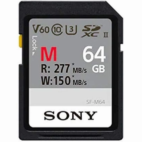 Sony 64GB SDXC Secure Digital Flash Memory Card - EXTRA PROfessional Series Class 10 UHS-II/U3 (Read 260MB/s Write 100MB/s) - SF64M, SF-M64/T camera accessories, dslr camera accessories, best camera tripod