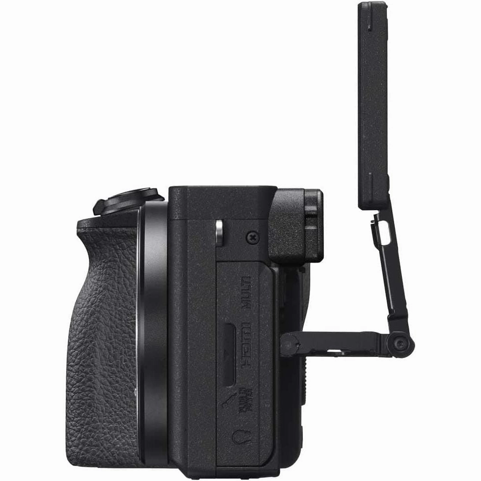 Sony Alpha 6600 | APS-C Mirrorless Camera (Fast 0.02s Autofocus, 5-axis in-body optical image stabilisation, 4K HLG, Flip Screen for Vlogging, Flip Screen for Vlogging), Black - Body Only